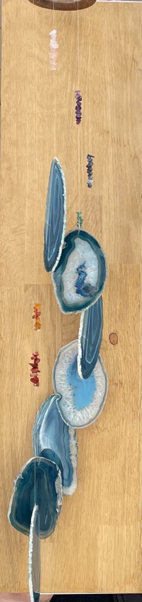 Mobile agate bleue